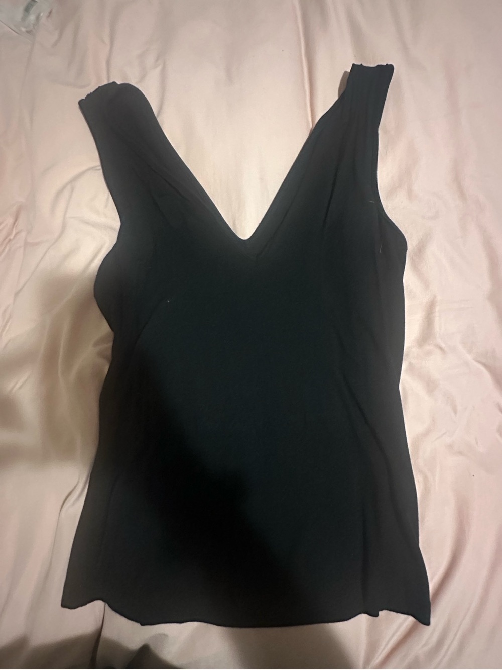 Women's Black V-Neck Tank Top